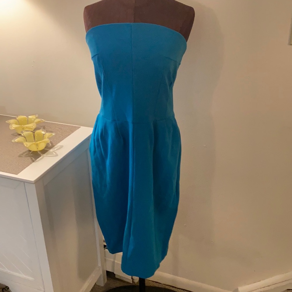 Blue Express Strapless Dress